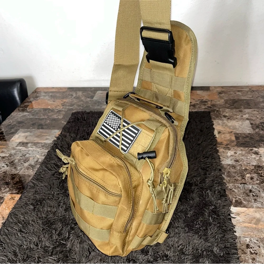 Tactical Gear Shoulder Bag Multi-Use Crossbody for Phone, Tools, Everyday Carry”